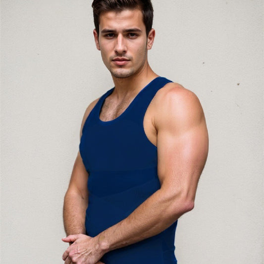 Fashion Personality Men's Breathable Mesh Tight Vest