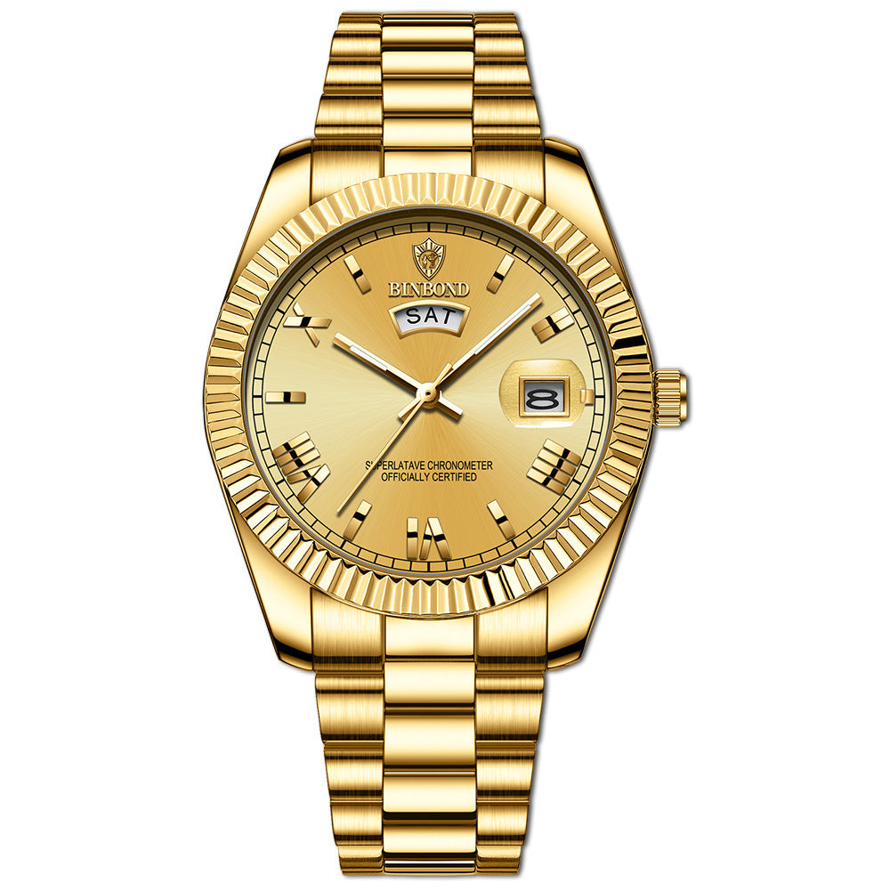 Blue Quartz Watch Couple Business Watch